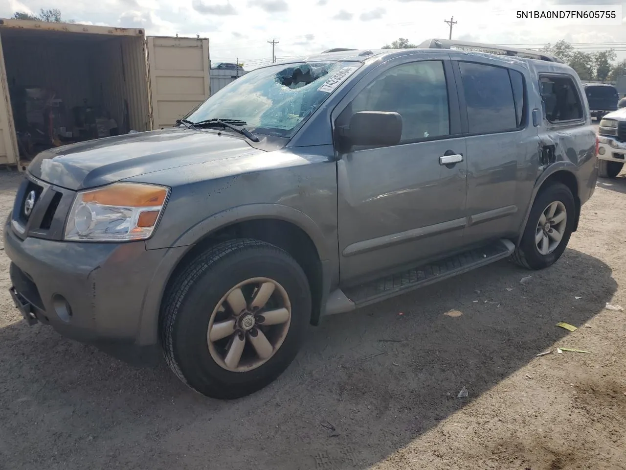 2015 Nissan Armada Sv VIN: 5N1BA0ND7FN605755 Lot: 74236004