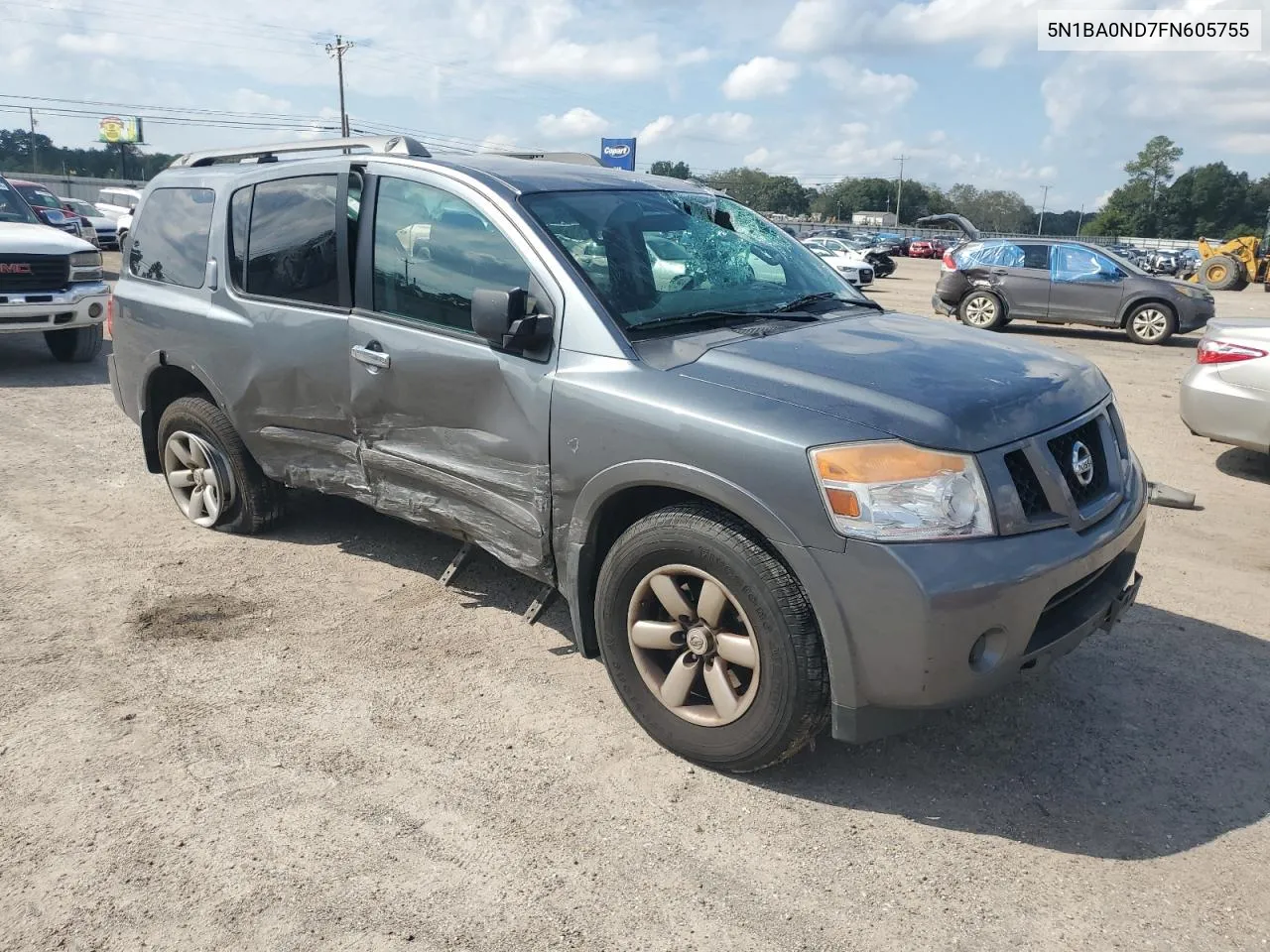 2015 Nissan Armada Sv VIN: 5N1BA0ND7FN605755 Lot: 74236004