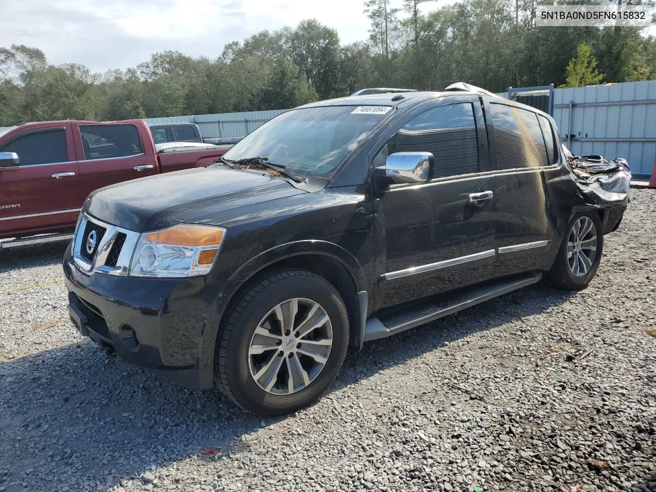 2015 Nissan Armada Sv VIN: 5N1BA0ND5FN615832 Lot: 74661094