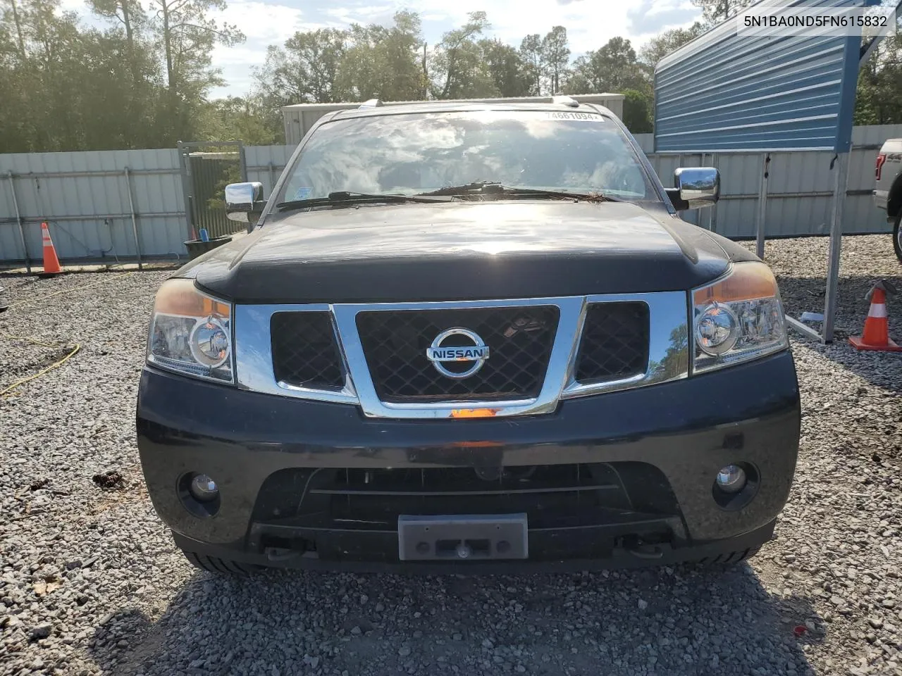 2015 Nissan Armada Sv VIN: 5N1BA0ND5FN615832 Lot: 74661094