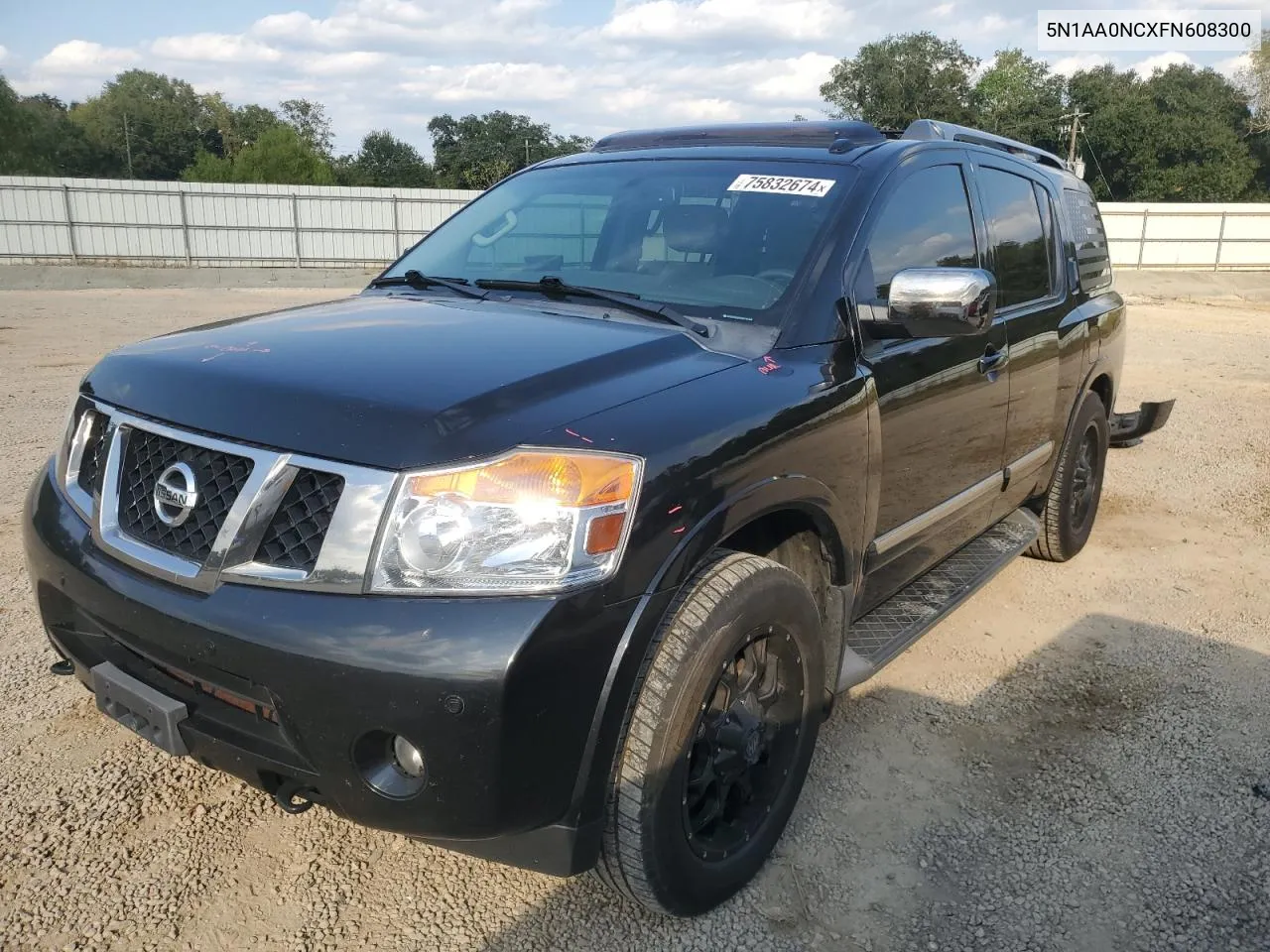 2015 Nissan Armada Sv VIN: 5N1AA0NCXFN608300 Lot: 75832674