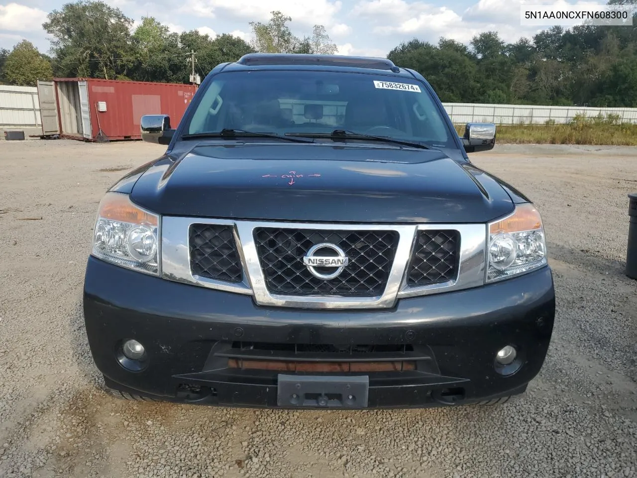 2015 Nissan Armada Sv VIN: 5N1AA0NCXFN608300 Lot: 75832674