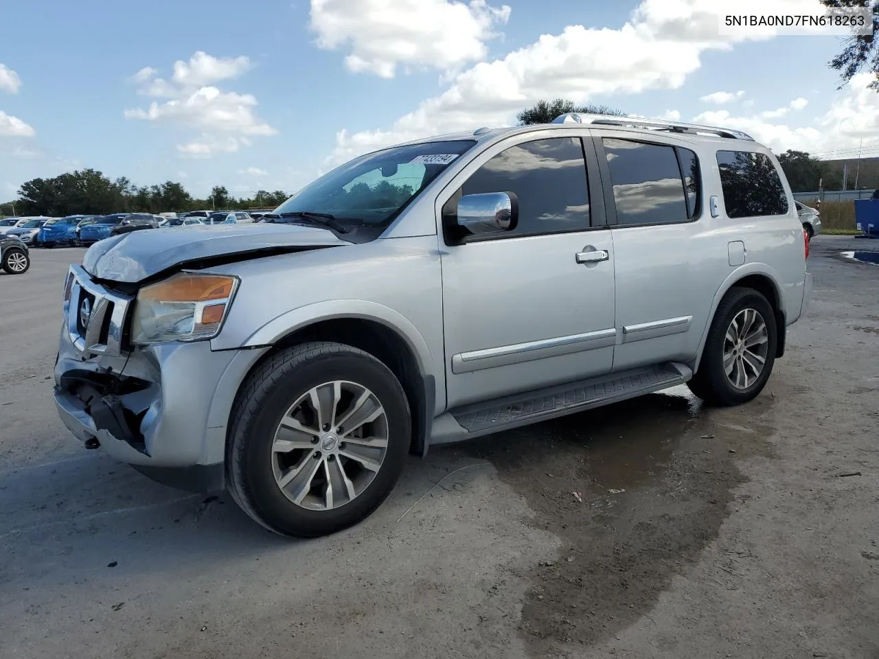 5N1BA0ND7FN618263 2015 Nissan Armada Sv