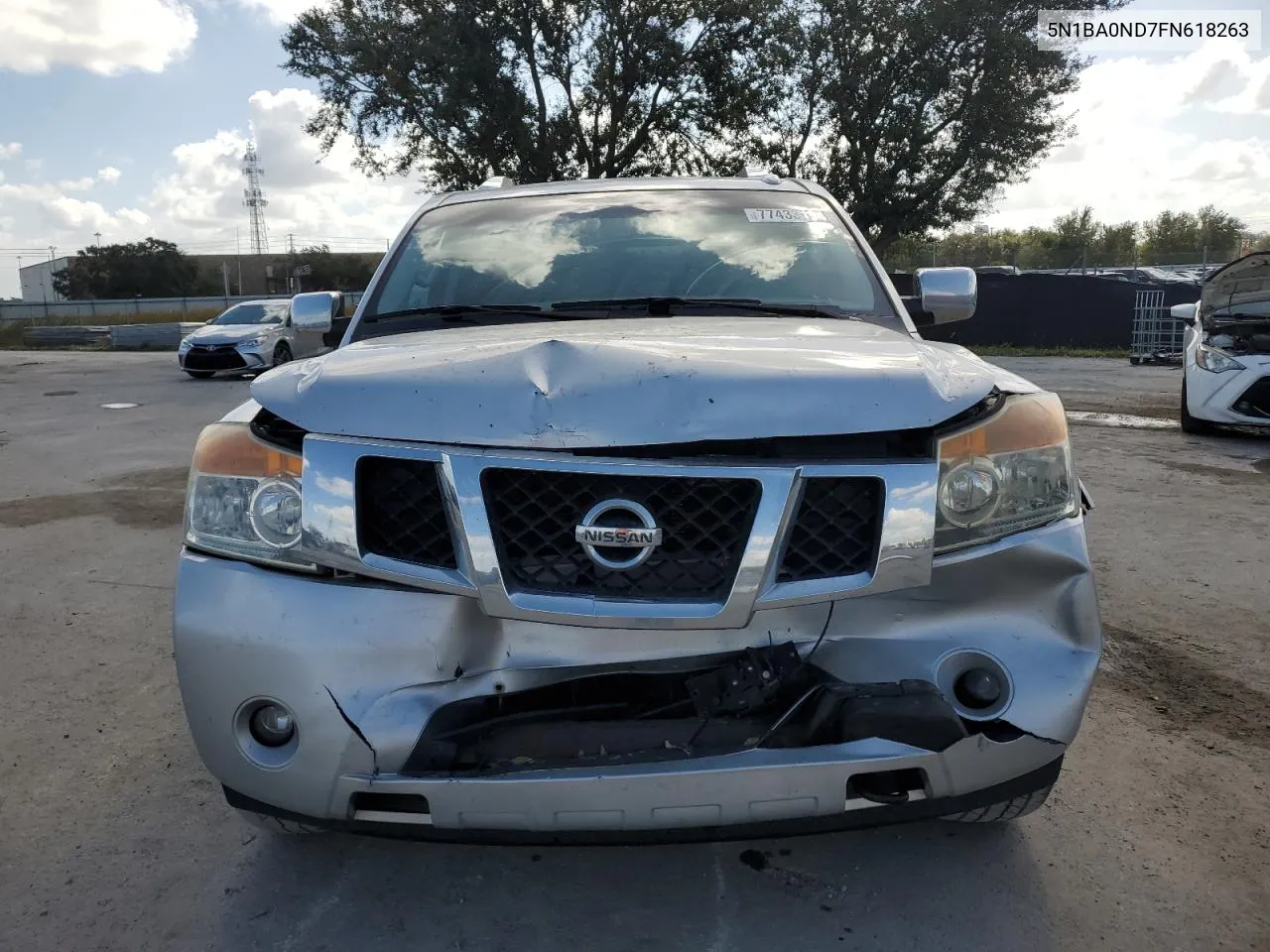 5N1BA0ND7FN618263 2015 Nissan Armada Sv