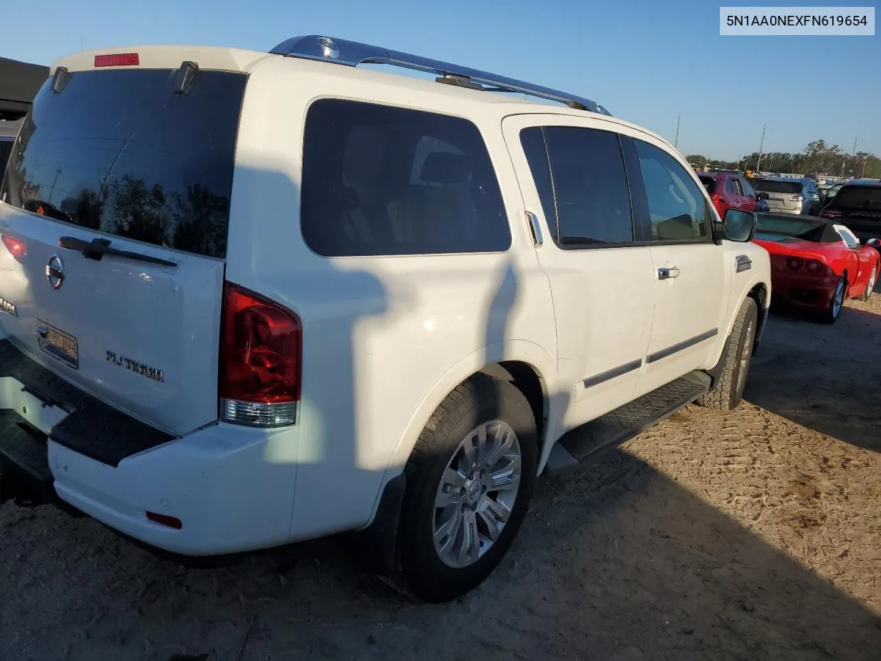 2015 Nissan Armada Platinum VIN: 5N1AA0NEXFN619654 Lot: 77788294