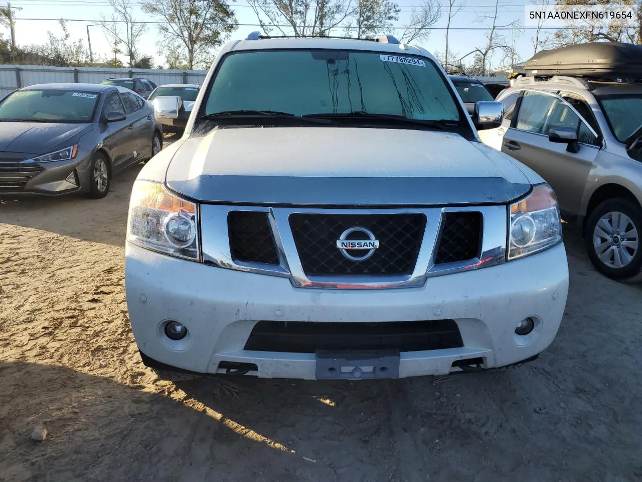 2015 Nissan Armada Platinum VIN: 5N1AA0NEXFN619654 Lot: 77788294