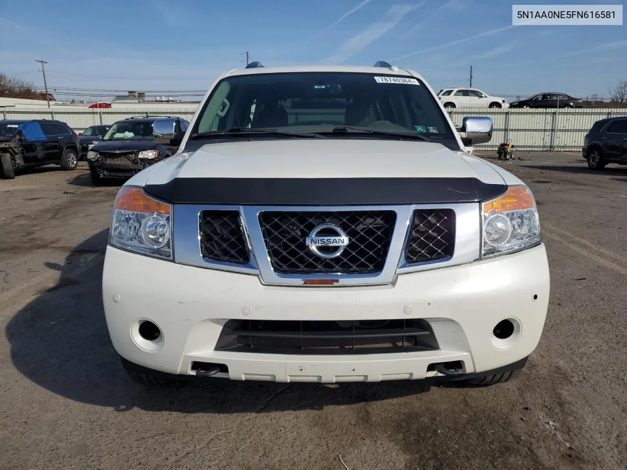 2015 Nissan Armada Platinum VIN: 5N1AA0NE5FN616581 Lot: 78740364