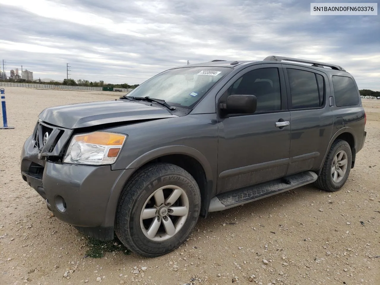 2015 Nissan Armada Sv VIN: 5N1BA0ND0FN603376 Lot: 79338994