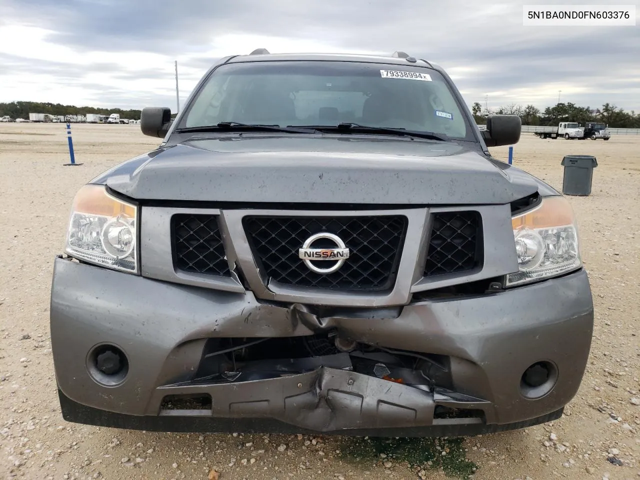 2015 Nissan Armada Sv VIN: 5N1BA0ND0FN603376 Lot: 79338994