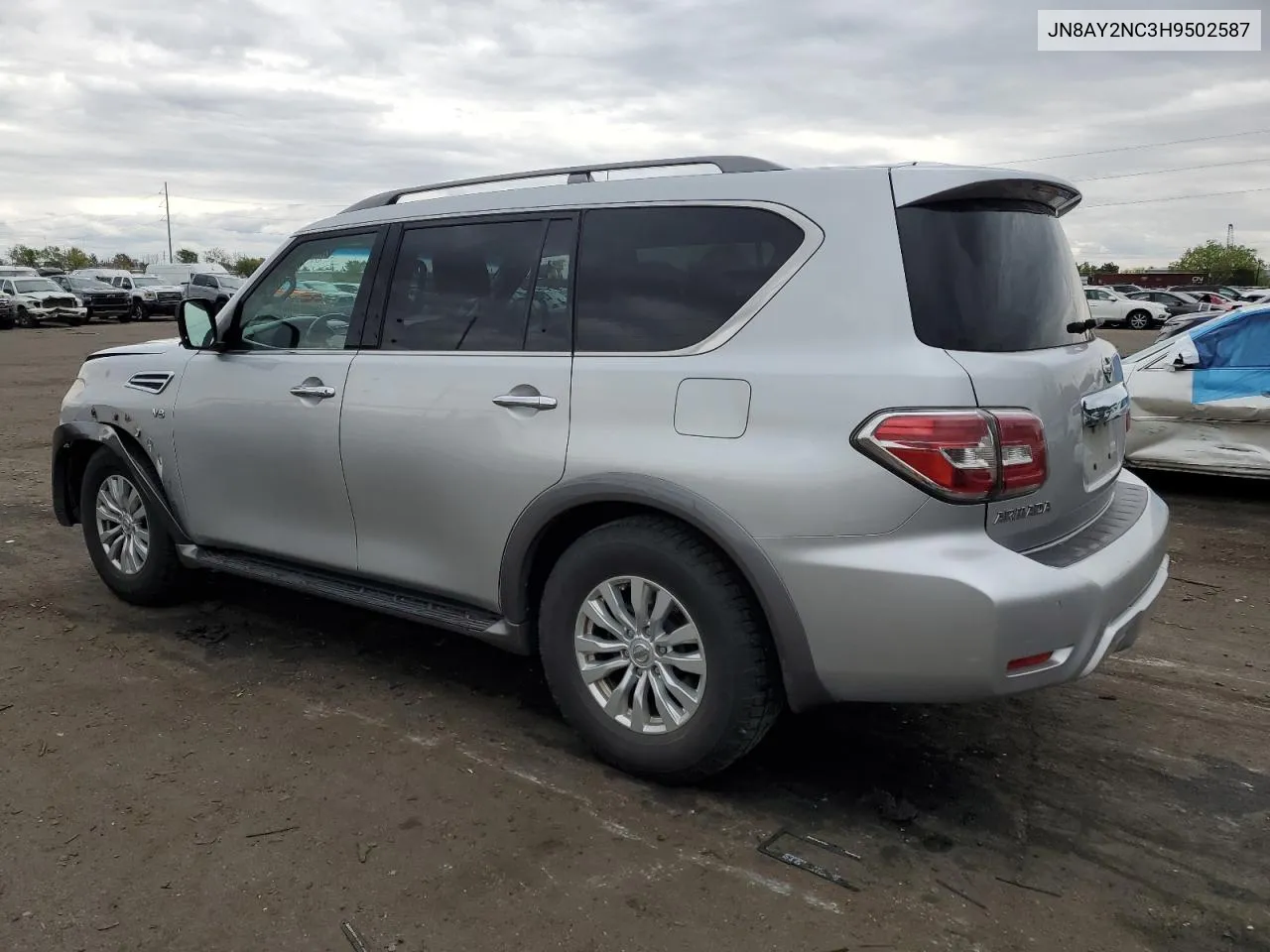 2017 Nissan Armada Sv VIN: JN8AY2NC3H9502587 Lot: 54400454