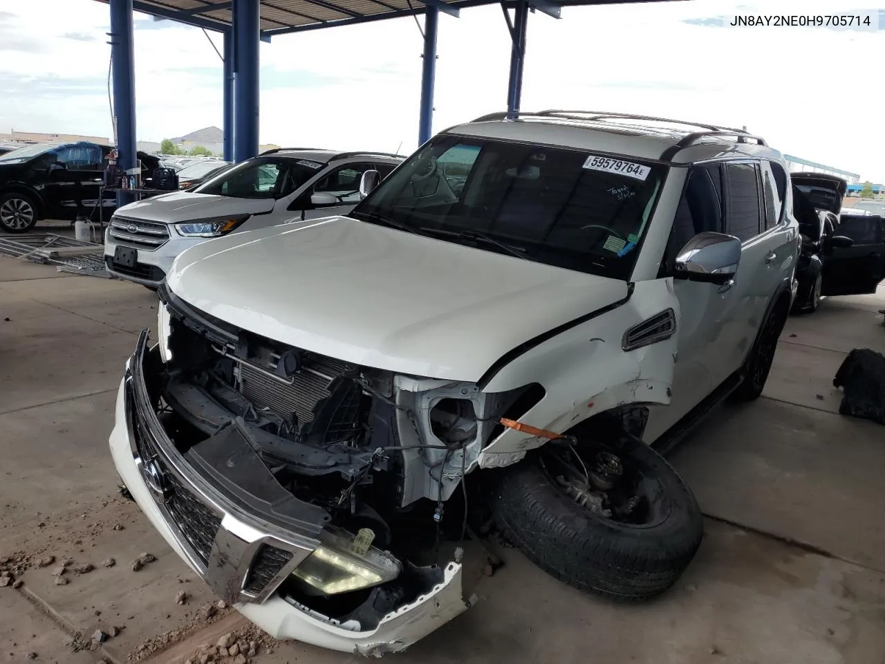 JN8AY2NE0H9705714 2017 Nissan Armada Platinum