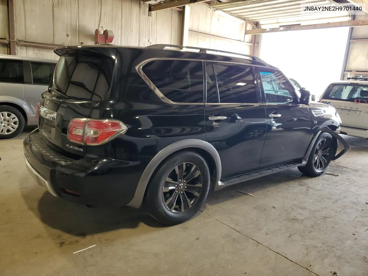 2017 Nissan Armada Platinum VIN: JN8AY2NE2H9701440 Lot: 60681594