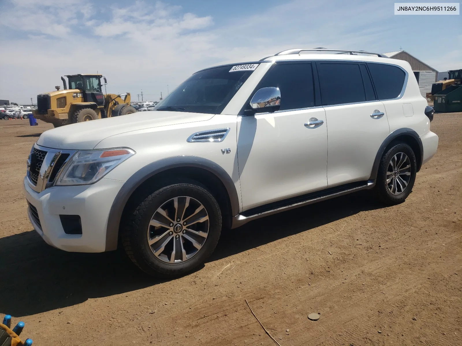 2017 Nissan Armada Sv VIN: JN8AY2NC6H9511266 Lot: 62749334