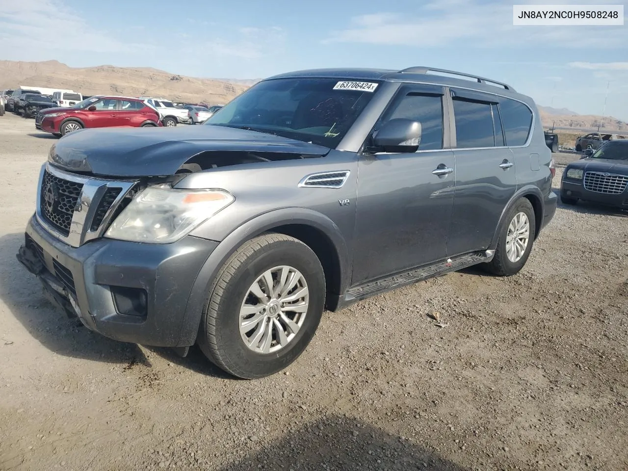 2017 Nissan Armada Sv VIN: JN8AY2NC0H9508248 Lot: 63706424