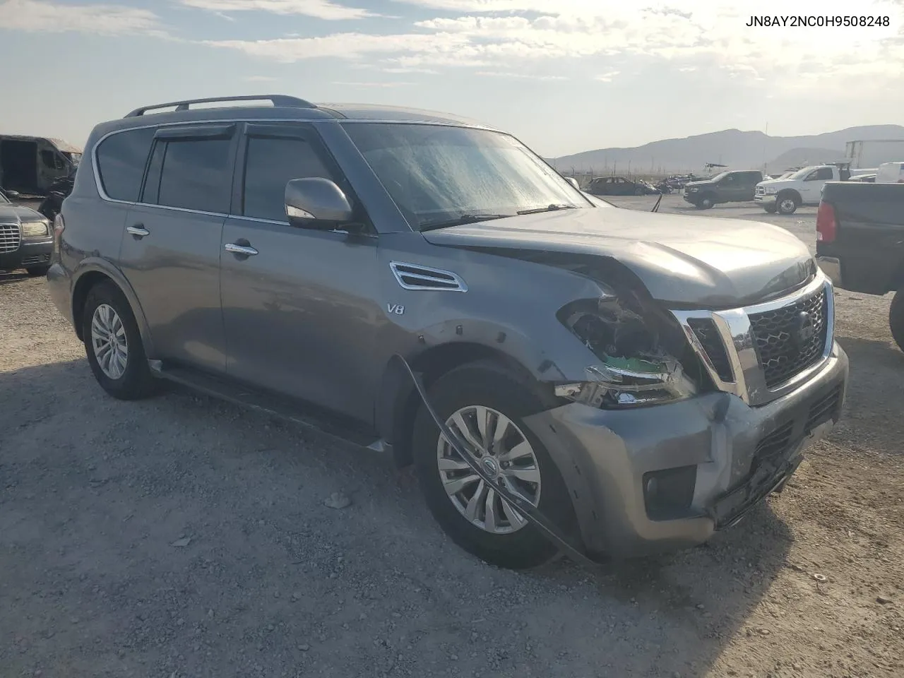 2017 Nissan Armada Sv VIN: JN8AY2NC0H9508248 Lot: 63706424