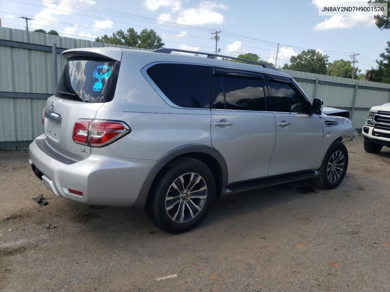 2017 Nissan Armada Sv VIN: JN8AY2ND7H9001520 Lot: 65220404