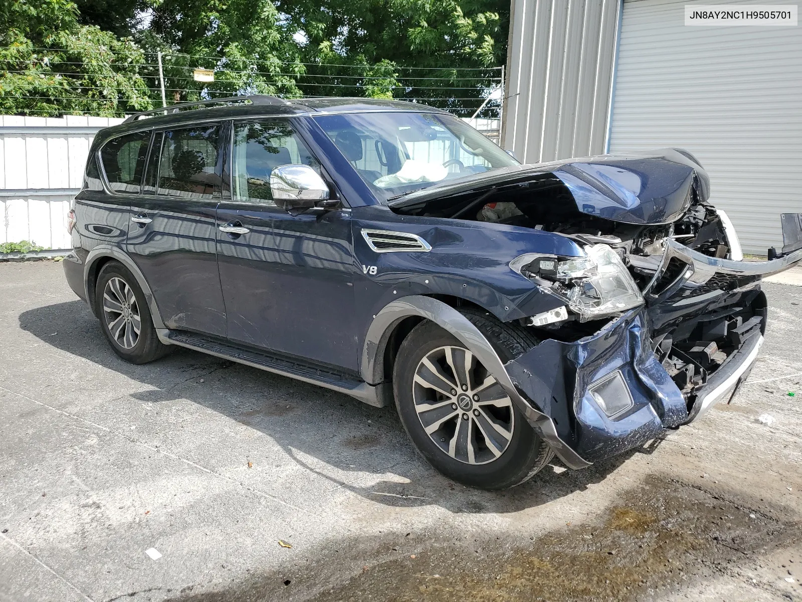 2017 Nissan Armada Sv VIN: JN8AY2NC1H9505701 Lot: 68245404