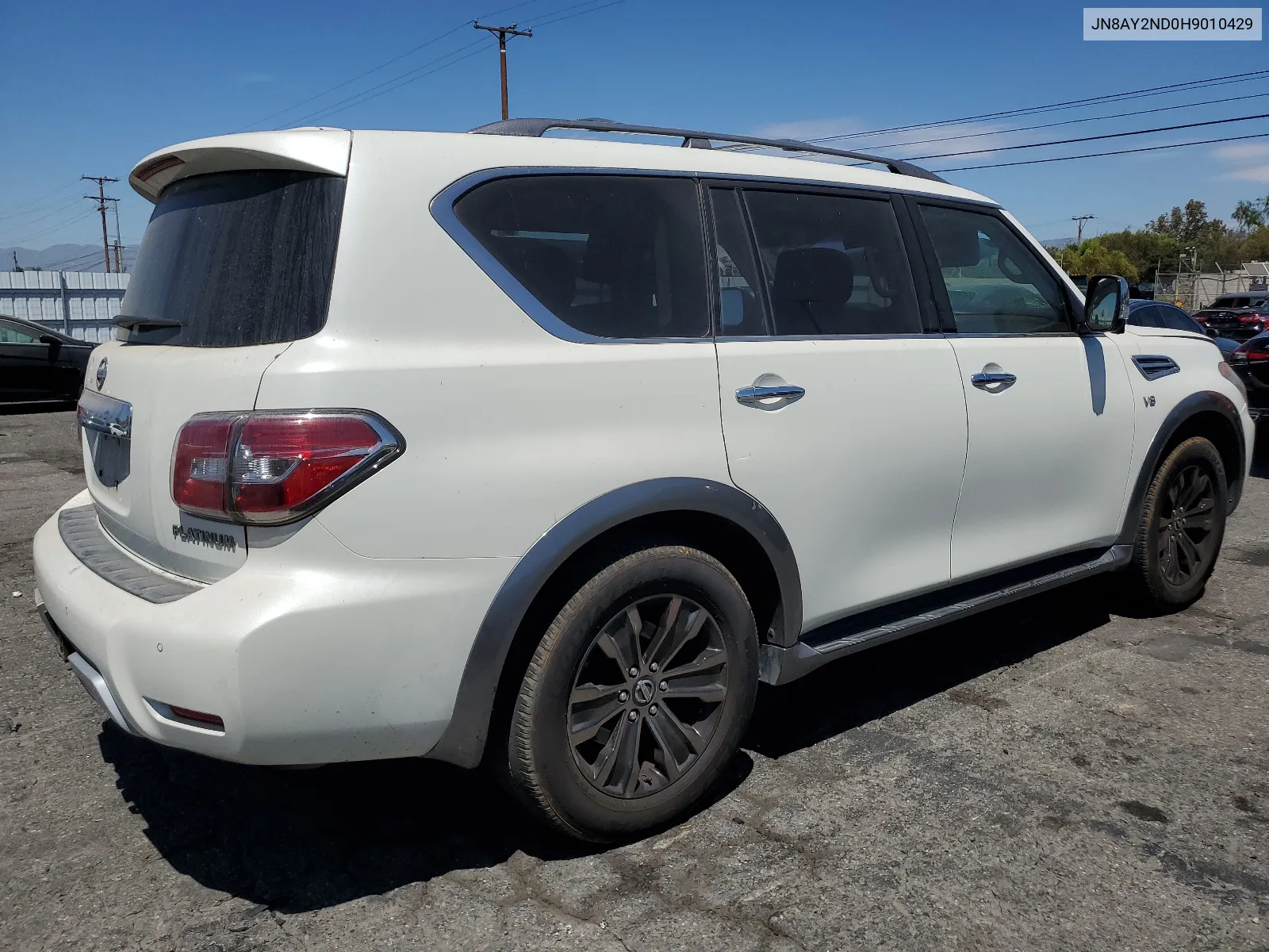 2017 Nissan Armada Sv VIN: JN8AY2ND0H9010429 Lot: 68437424