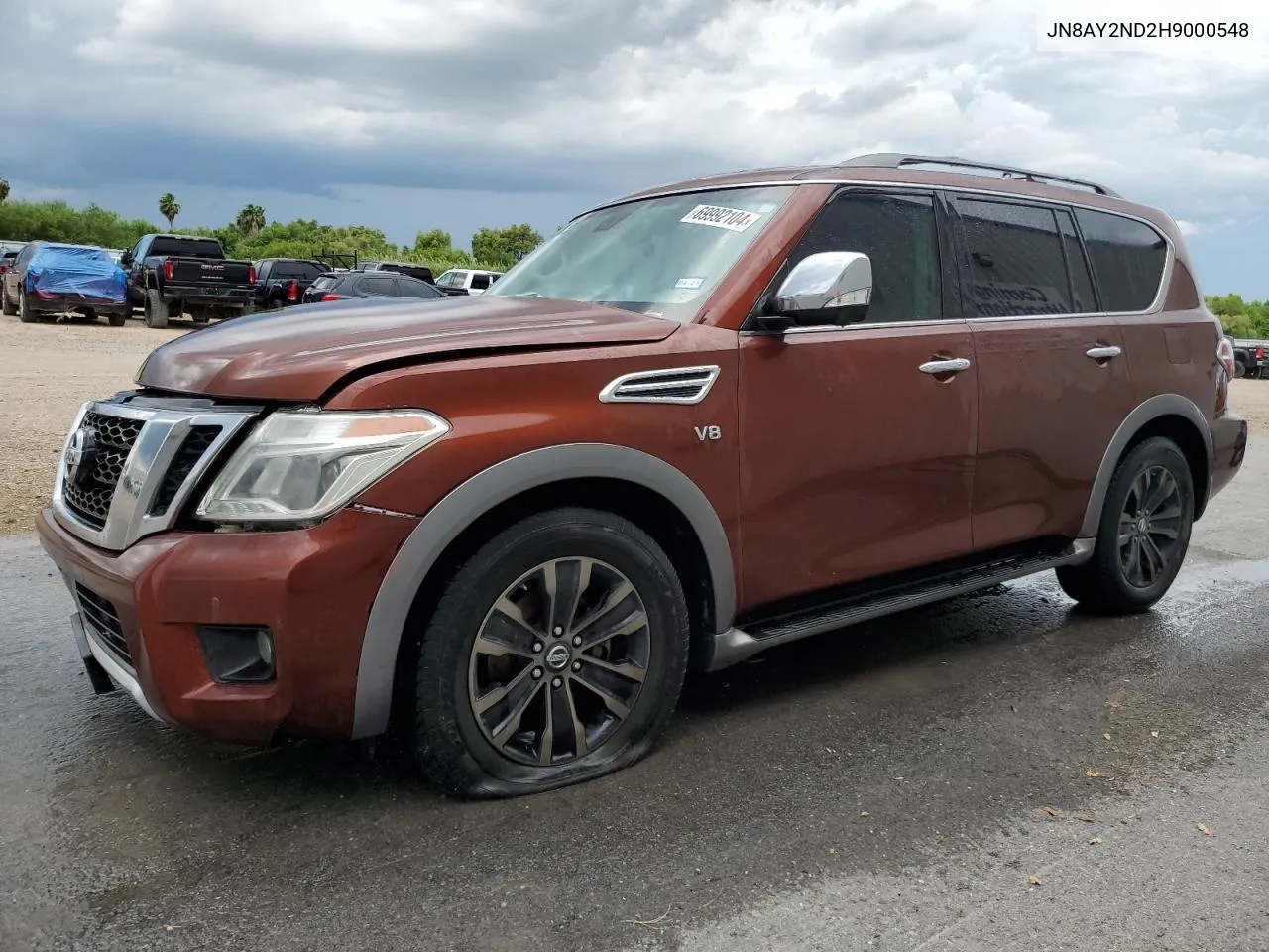 2017 Nissan Armada Sv VIN: JN8AY2ND2H9000548 Lot: 69992104