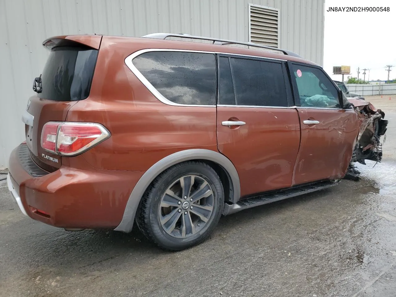 2017 Nissan Armada Sv VIN: JN8AY2ND2H9000548 Lot: 69992104