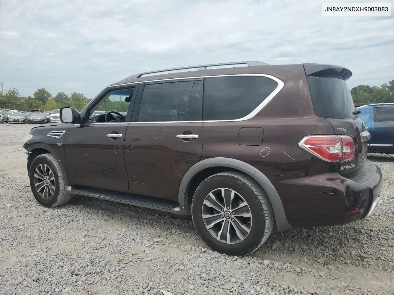 2017 Nissan Armada Sv VIN: JN8AY2NDXH9003083 Lot: 70241844