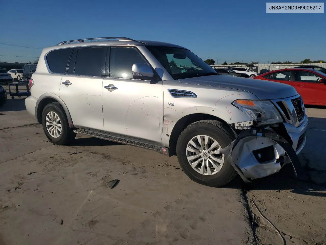 2017 Nissan Armada Sv VIN: JN8AY2ND9H9006217 Lot: 72195304