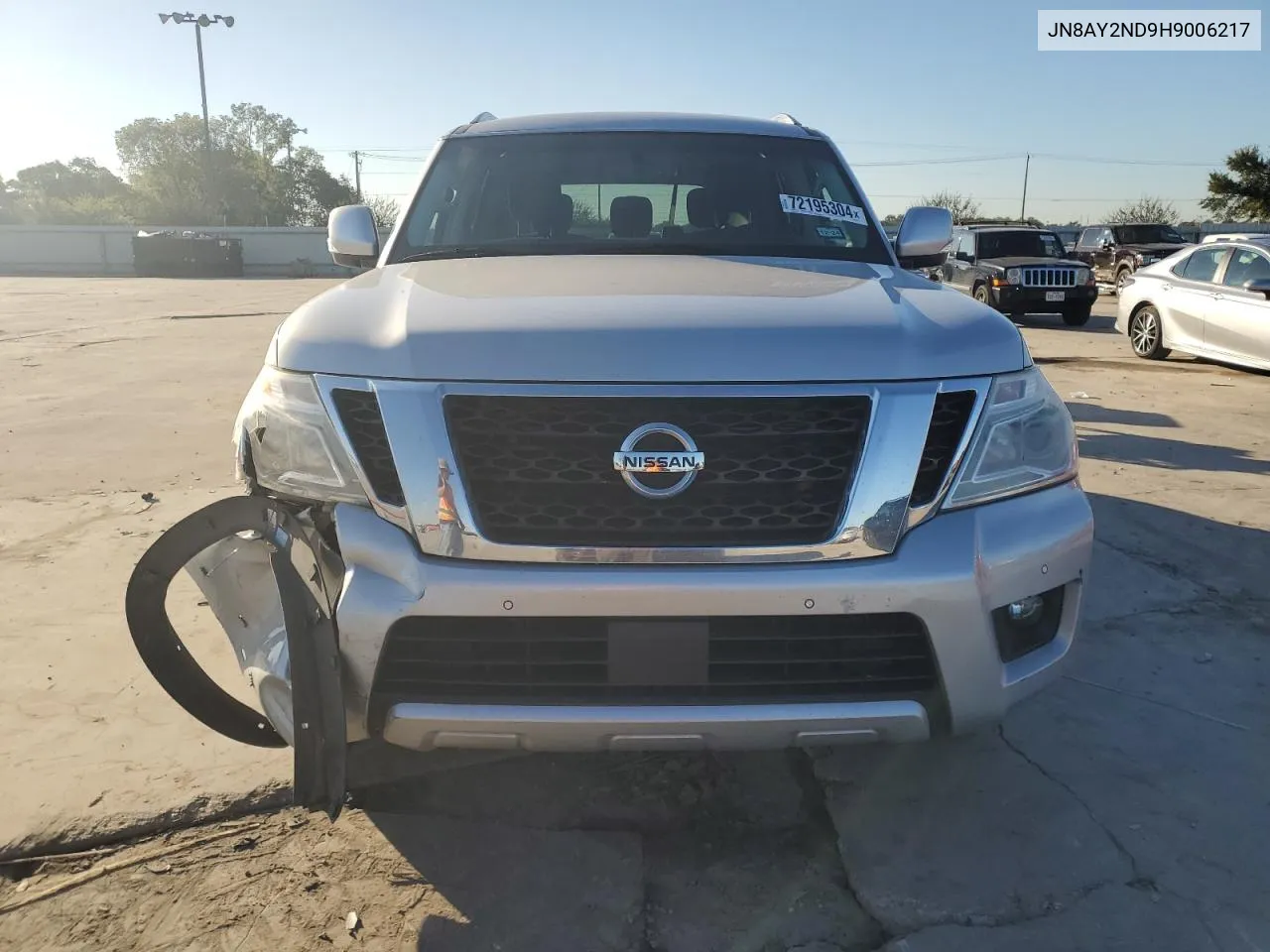 2017 Nissan Armada Sv VIN: JN8AY2ND9H9006217 Lot: 72195304