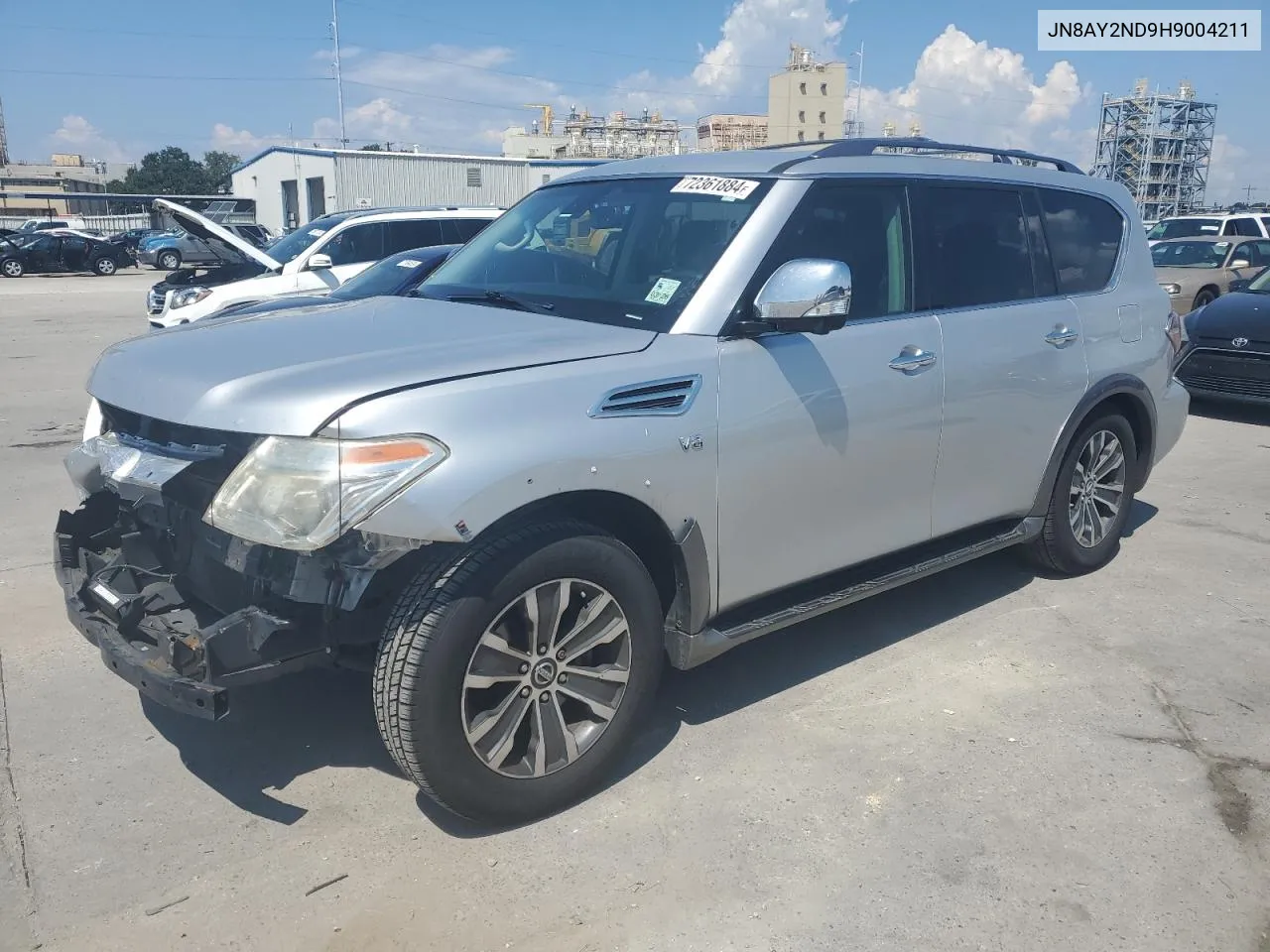 2017 Nissan Armada Sv VIN: JN8AY2ND9H9004211 Lot: 72361884