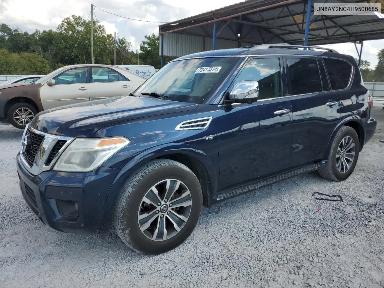 2017 Nissan Armada Sv VIN: JN8AY2NC4H9500685 Lot: 72413514