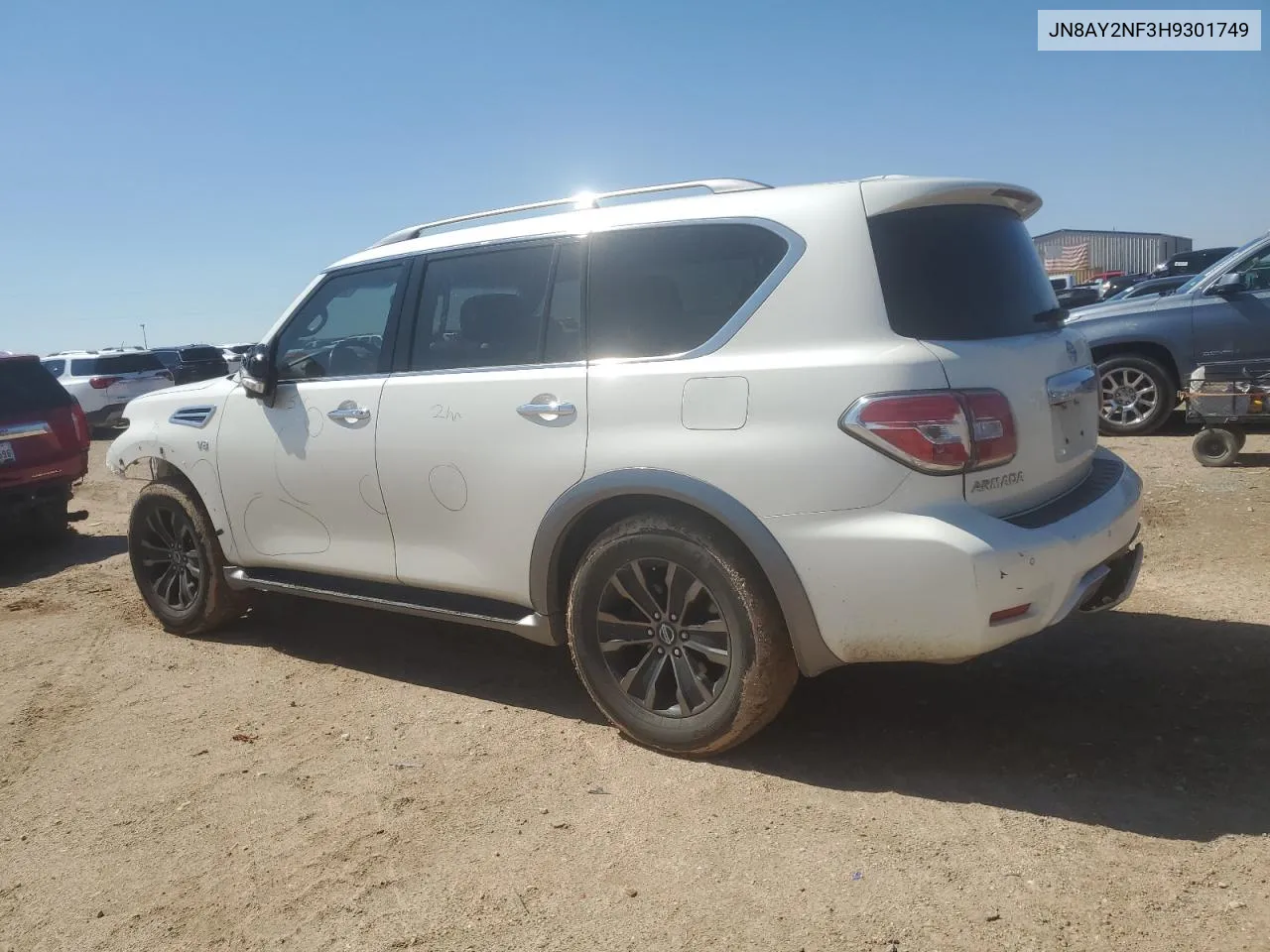 2017 Nissan Armada Platinum VIN: JN8AY2NF3H9301749 Lot: 72611414