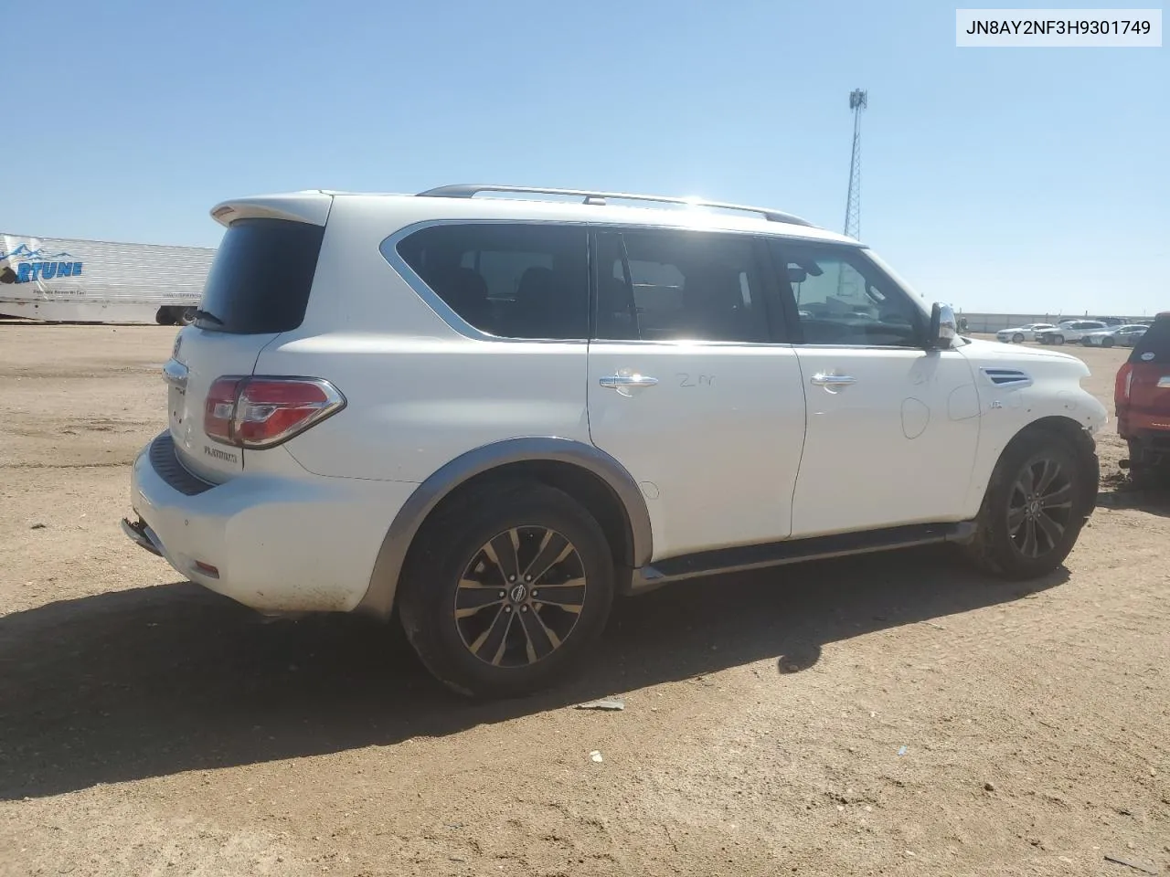 2017 Nissan Armada Platinum VIN: JN8AY2NF3H9301749 Lot: 72611414