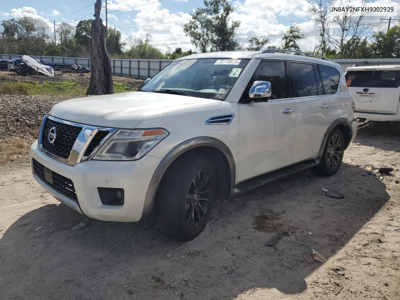 2017 Nissan Armada Platinum VIN: JN8AY2NFXH9302929 Lot: 72718824