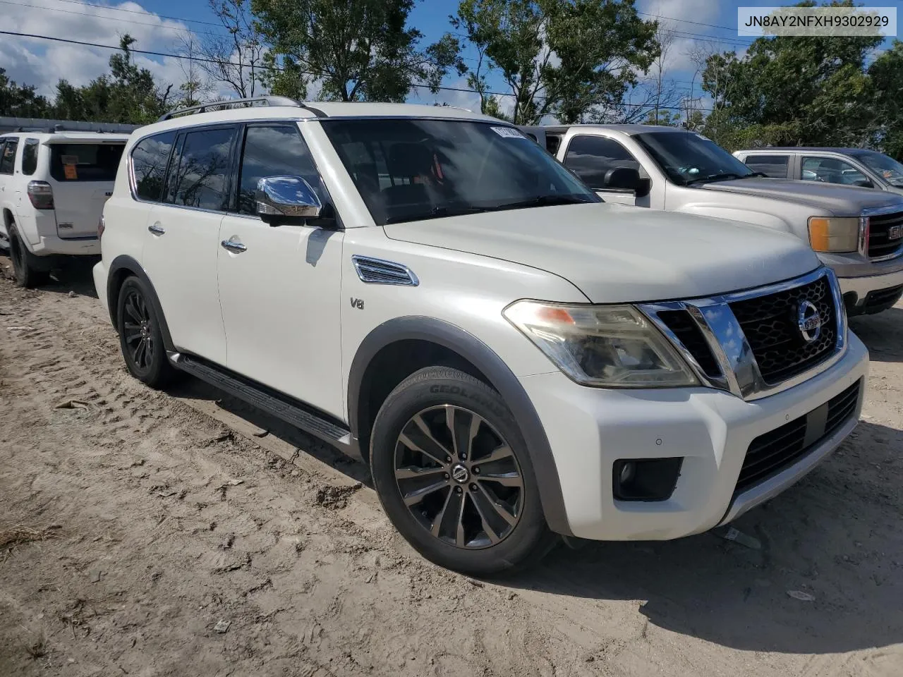 2017 Nissan Armada Platinum VIN: JN8AY2NFXH9302929 Lot: 72718824