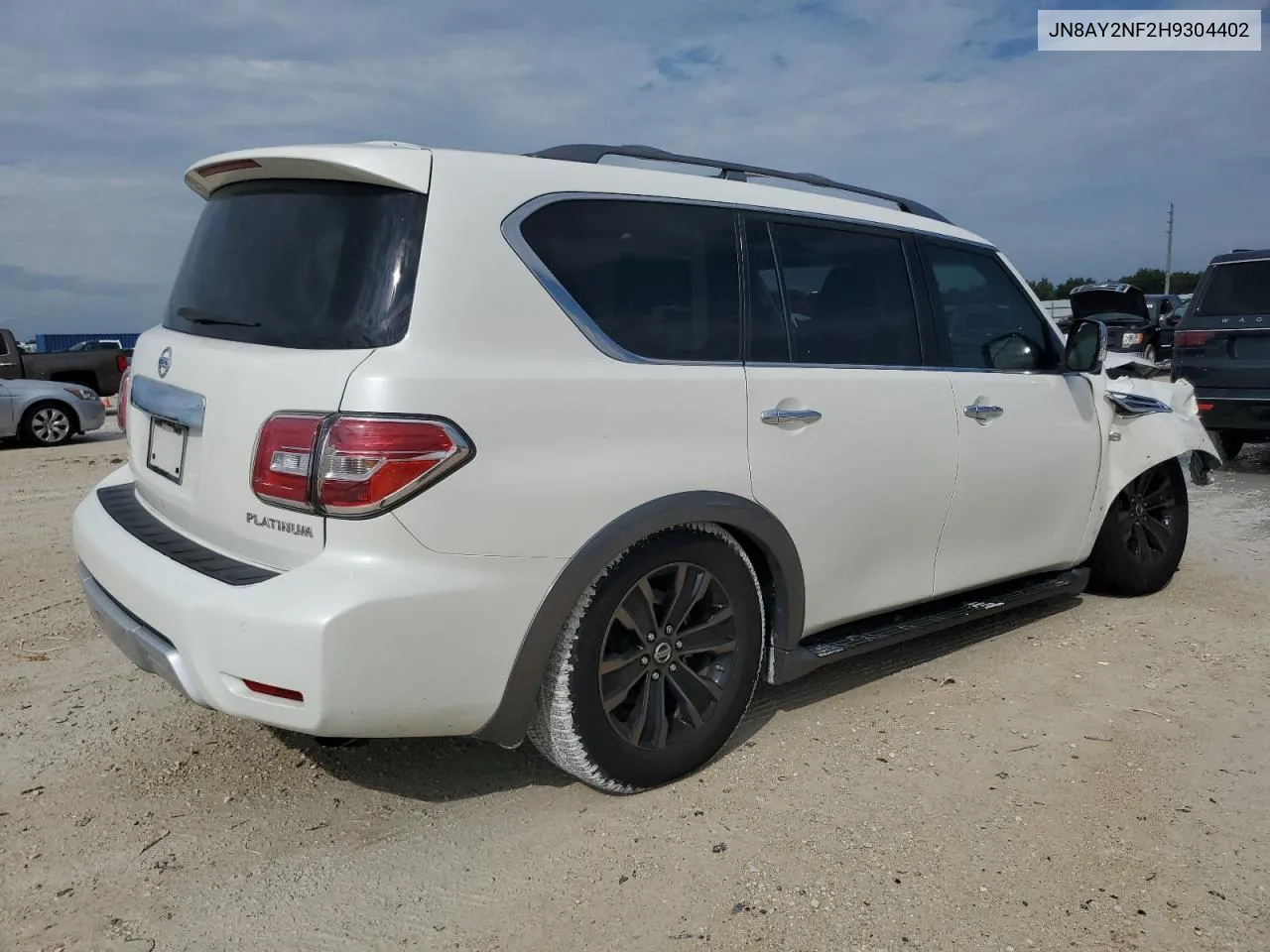 2017 Nissan Armada Platinum VIN: JN8AY2NF2H9304402 Lot: 72748444