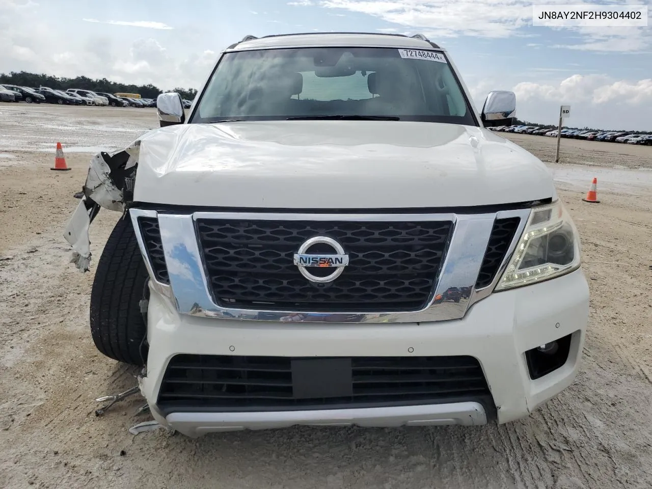 2017 Nissan Armada Platinum VIN: JN8AY2NF2H9304402 Lot: 72748444