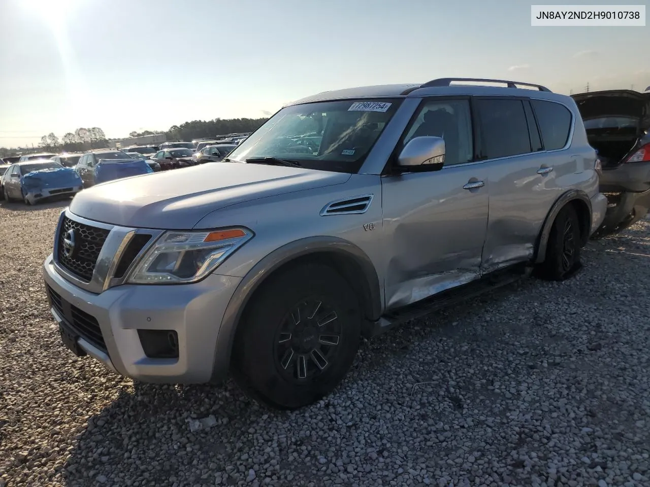 2017 Nissan Armada Sv VIN: JN8AY2ND2H9010738 Lot: 72987254