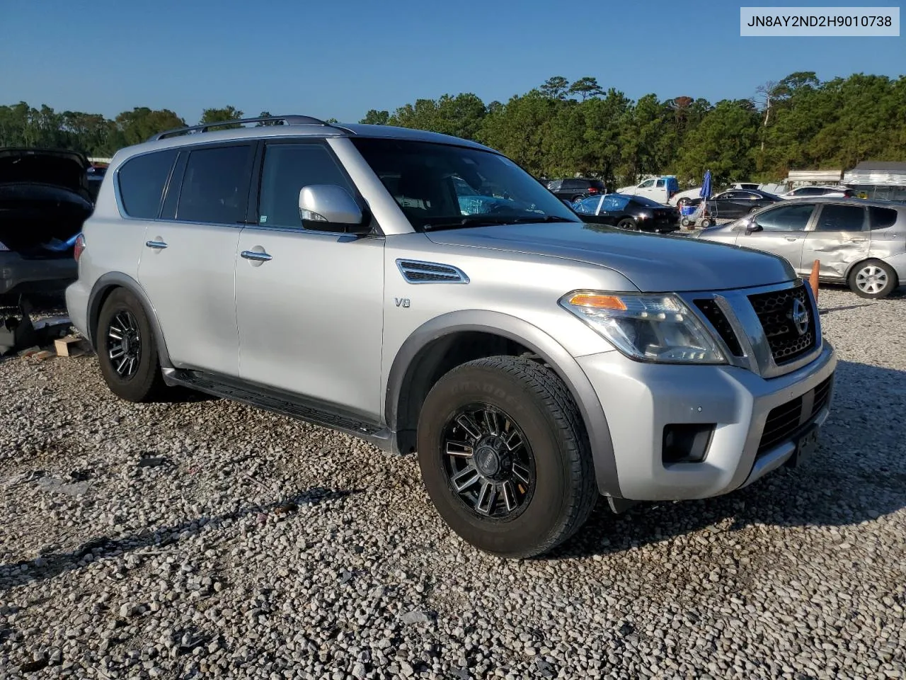 2017 Nissan Armada Sv VIN: JN8AY2ND2H9010738 Lot: 72987254