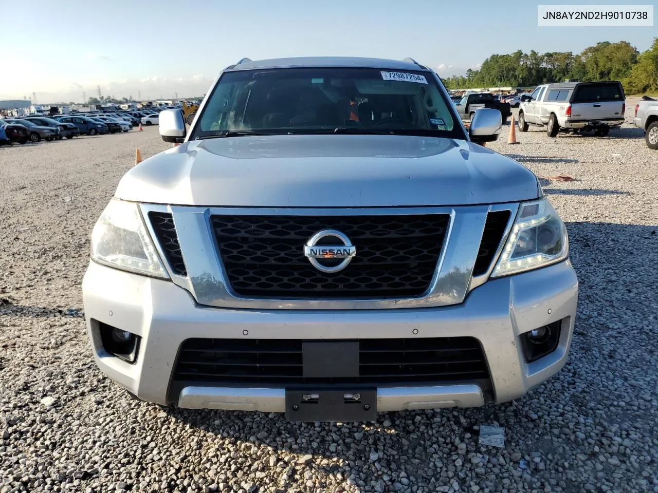 2017 Nissan Armada Sv VIN: JN8AY2ND2H9010738 Lot: 72987254