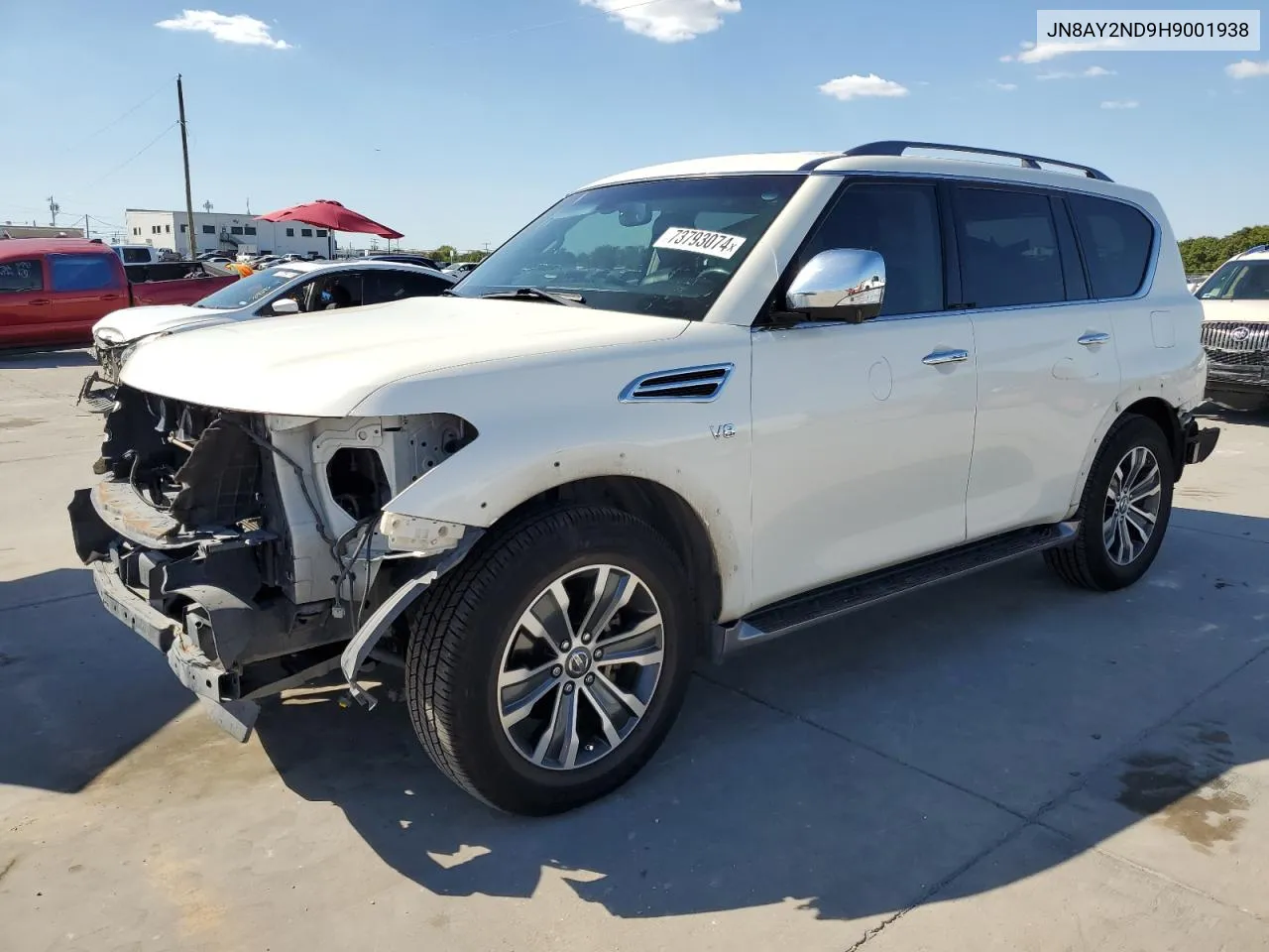 2017 Nissan Armada Sv VIN: JN8AY2ND9H9001938 Lot: 73793074