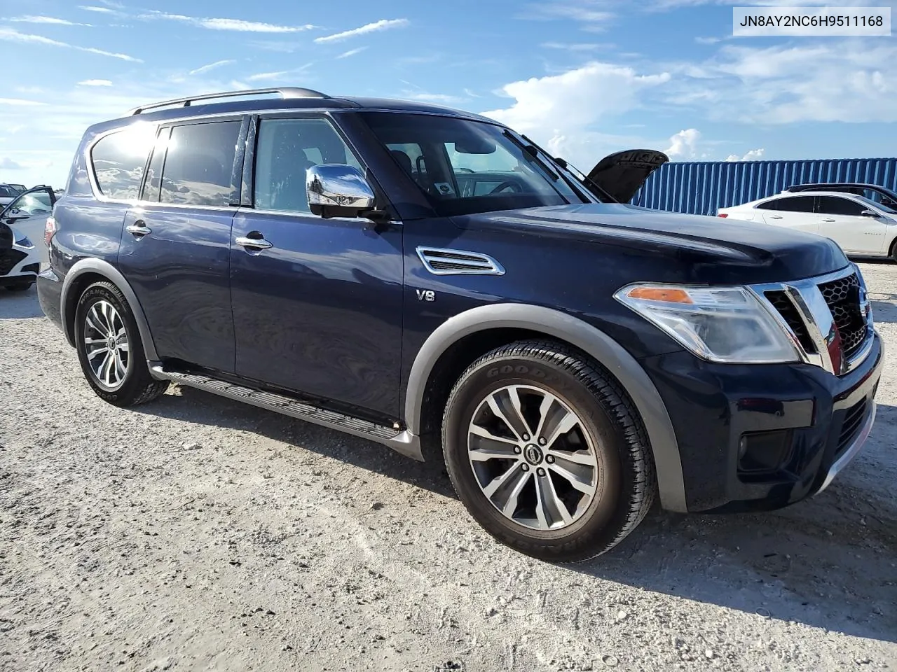 2017 Nissan Armada Sv VIN: JN8AY2NC6H9511168 Lot: 73831634