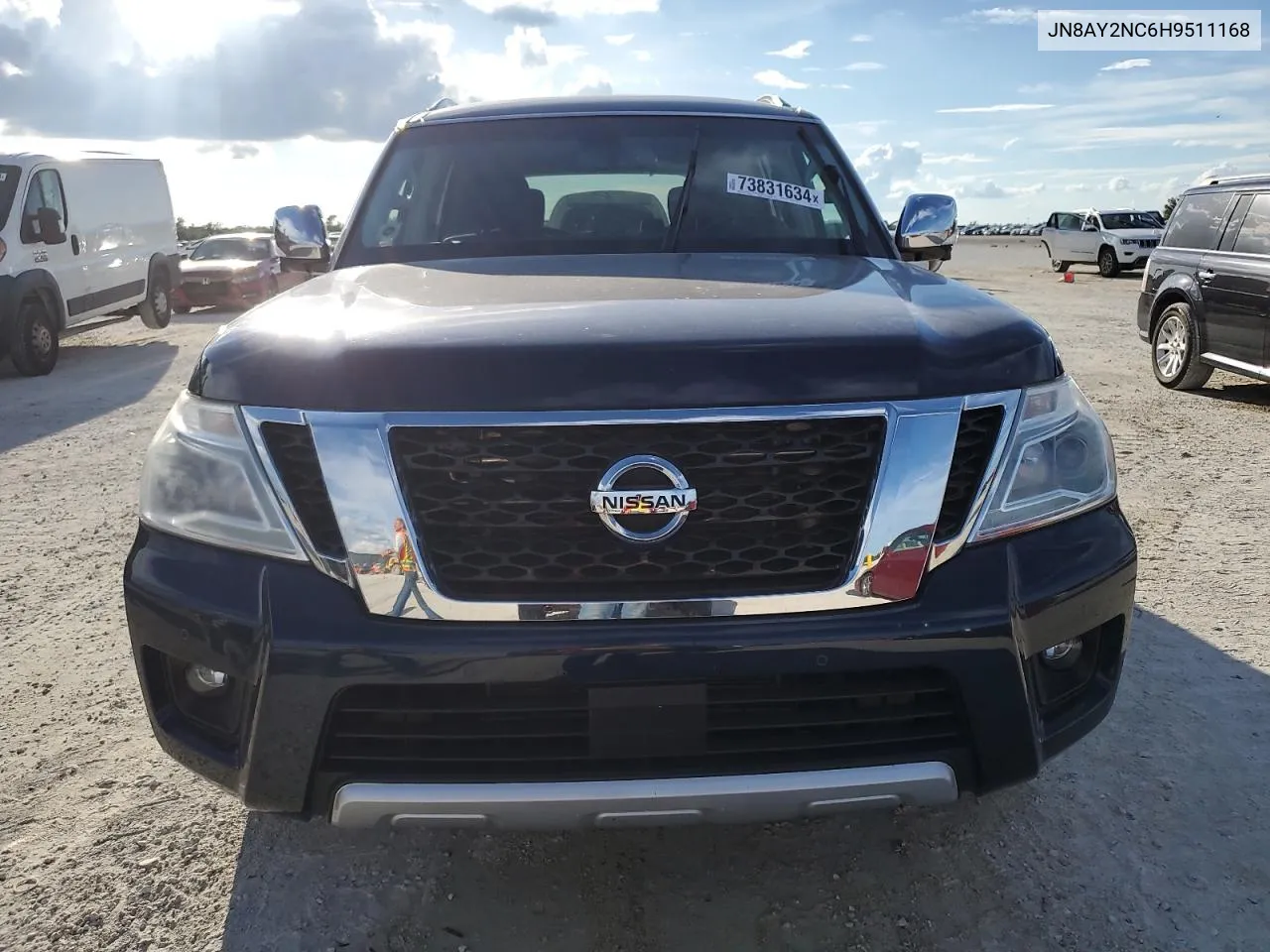 2017 Nissan Armada Sv VIN: JN8AY2NC6H9511168 Lot: 73831634