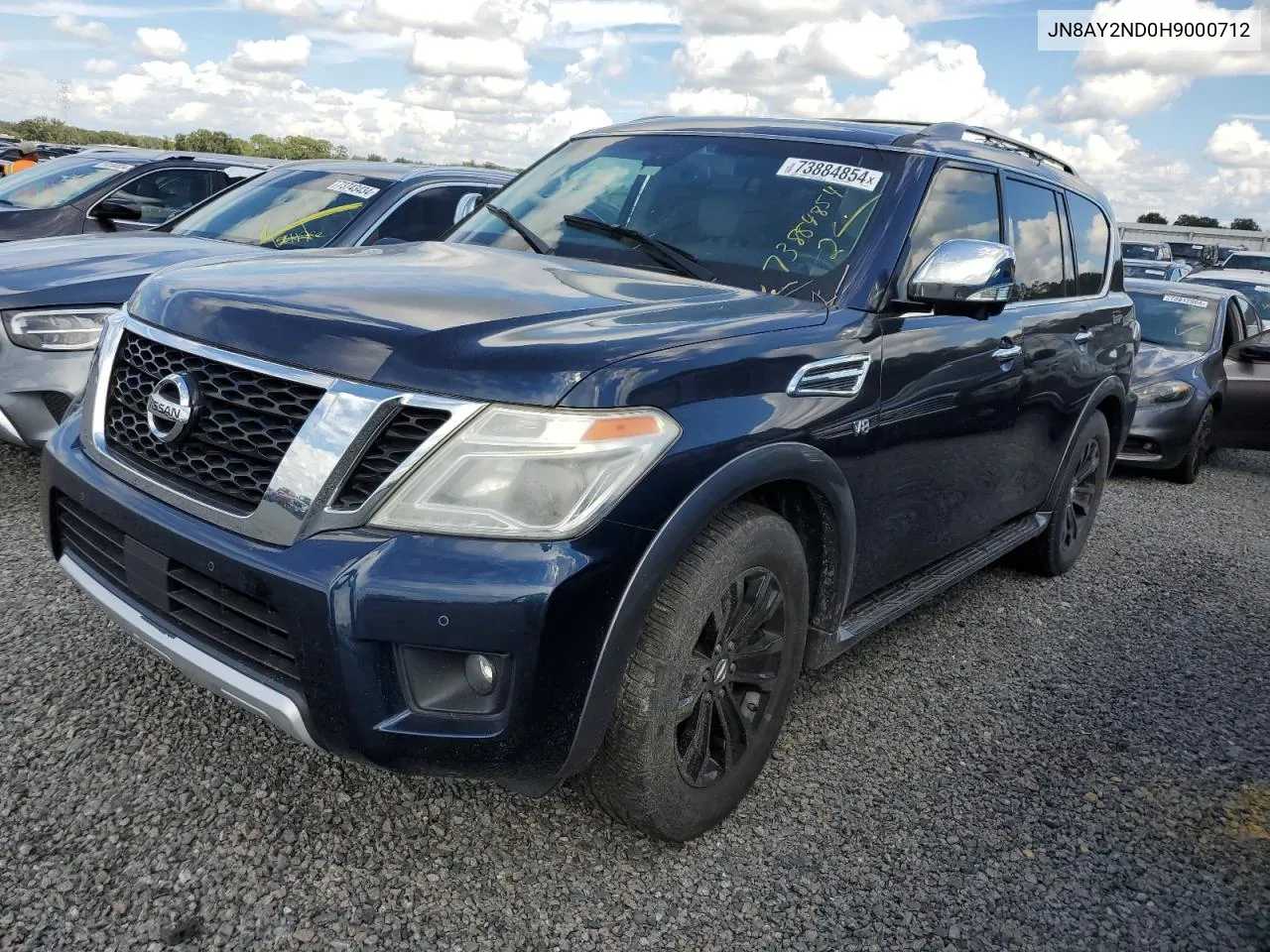 2017 Nissan Armada Sv VIN: JN8AY2ND0H9000712 Lot: 73884854