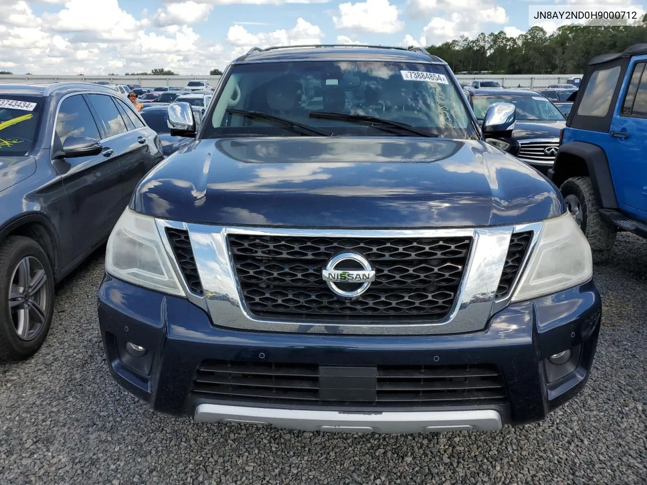 2017 Nissan Armada Sv VIN: JN8AY2ND0H9000712 Lot: 73884854