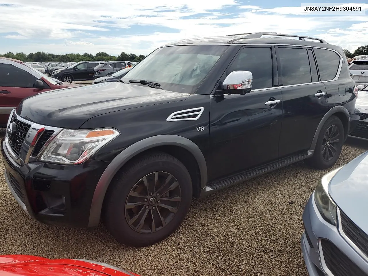 2017 Nissan Armada Platinum VIN: JN8AY2NF2H9304691 Lot: 74143974