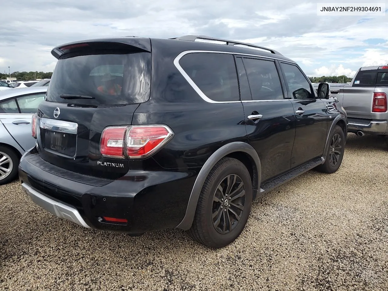 2017 Nissan Armada Platinum VIN: JN8AY2NF2H9304691 Lot: 74143974