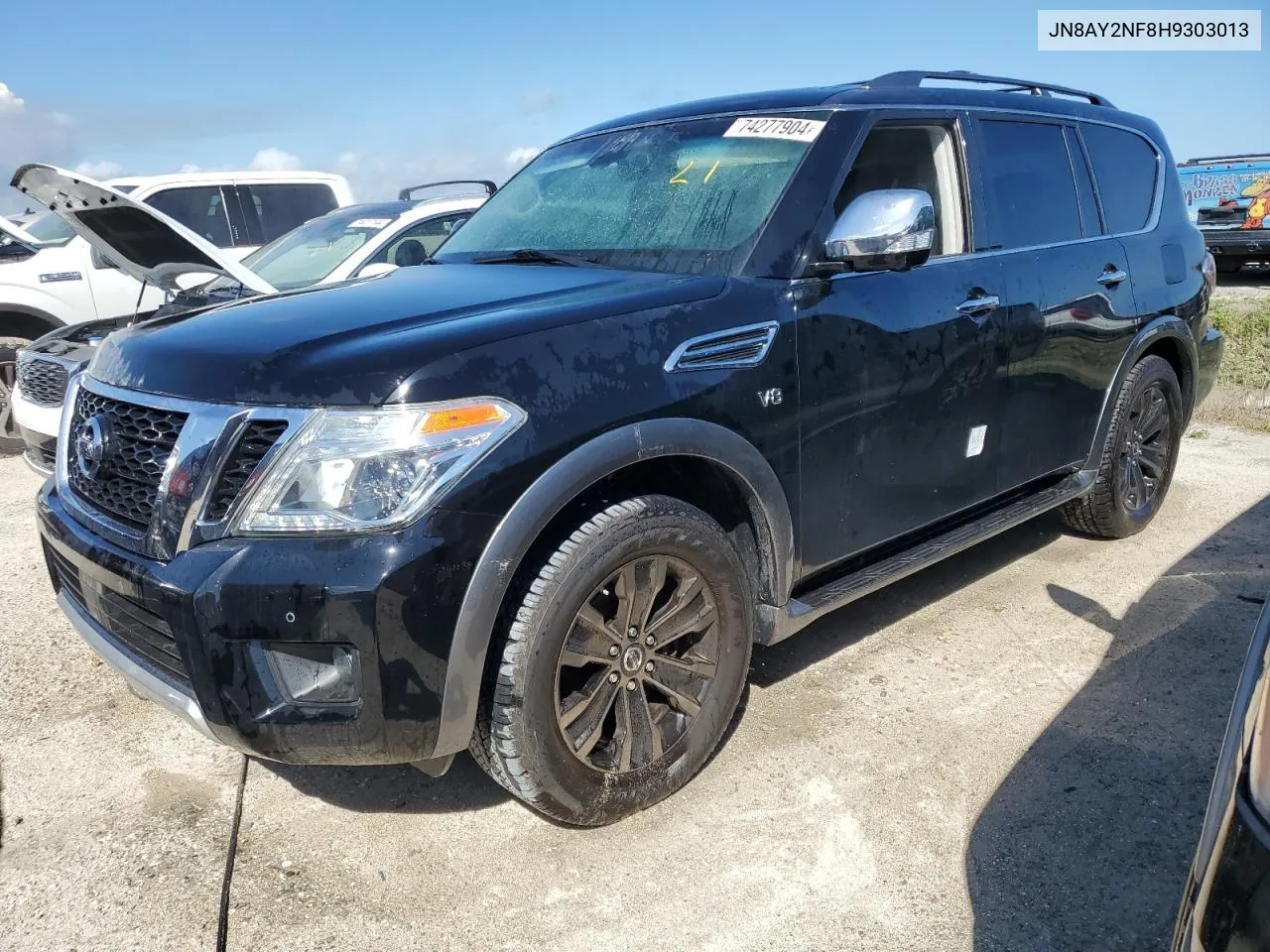 2017 Nissan Armada Platinum VIN: JN8AY2NF8H9303013 Lot: 74277904