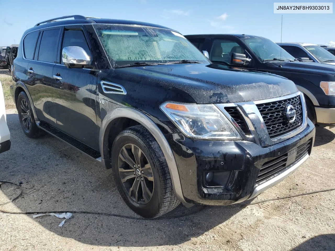 2017 Nissan Armada Platinum VIN: JN8AY2NF8H9303013 Lot: 74277904