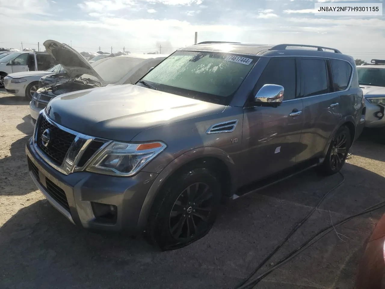 2017 Nissan Armada Platinum VIN: JN8AY2NF7H9301155 Lot: 74617444