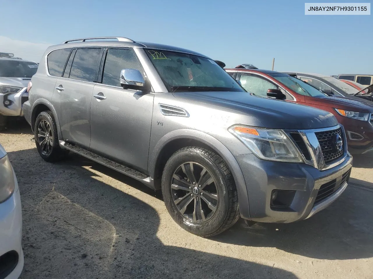 2017 Nissan Armada Platinum VIN: JN8AY2NF7H9301155 Lot: 74617444