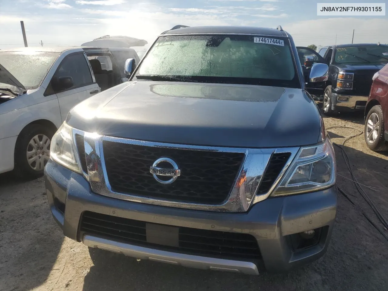 2017 Nissan Armada Platinum VIN: JN8AY2NF7H9301155 Lot: 74617444